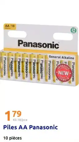 Action PANASONIC Piles AA offre