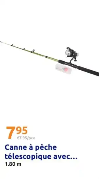 Canne à pêche télescopique avec...