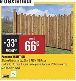 Bricorama Panneau variation offre