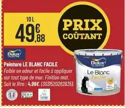 Bricorama DULUX Peinture le blanc facile offre