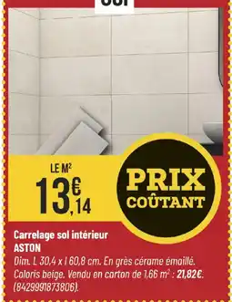 Bricorama Carrelage sol intérieur aston offre