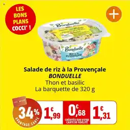 Coccinelle Express BONDUELLE Riz à la Provençale Thon & Basilic offre