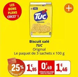 Coccinelle Express TUC Biscuit salé Original offre