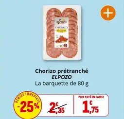 Coccinelle Express ELPOZO Chorizo prétranché offre