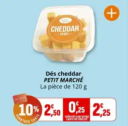 Coccinelle Express PETIT MARCHÉ Dés cheddar offre
