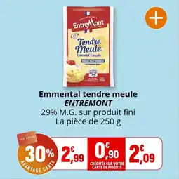Coccinelle Express ENTREMONT Emmental tendre meule offre