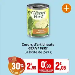 Coccinelle Express GÉANT VERT Cœurs d'artichauts offre