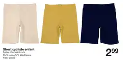 Zeeman Short cycliste enfant offre