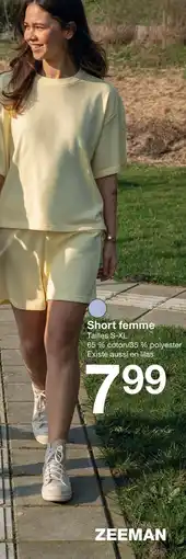 Zeeman Zeeman short femme offre