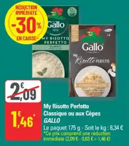 G20 My risotto perfetto classique ou aux cèpes gallo offre