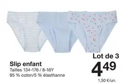 Zeeman Slip enfant offre