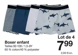 Zeeman Boxer enfant offre