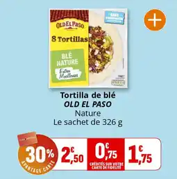 Coccinelle Express OLD EL PASO Tortilla de blé offre