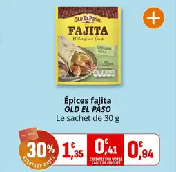 Coccinelle Express OLD EL PASO Épices fajita offre