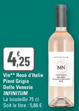 G20 Vin rosé d'italie pinot grigio delle venezie infinitum offre