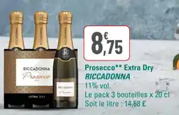 G20 Prosecco extra dry riccadonna offre