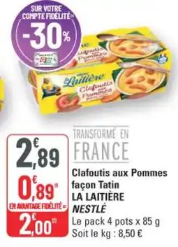 G20 Clafoutis aux pommes façon tatin la laitière nestlé offre