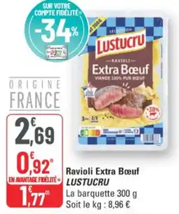 G20 Ravioli extra bœuf lustucru offre