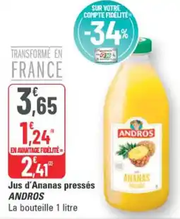 G20 Jus d'ananas pressés andros offre