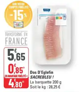 G20 Dos d'eglefin sacrebleu offre