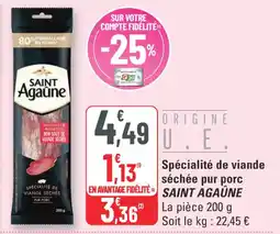 G20 Spécialité de viande séchée pur porc saint agaûne offre
