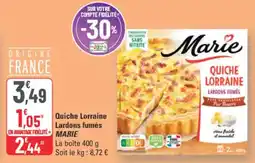 G20 Quiche lorraine lardons fumés marie offre