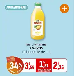 Coccinelle Express ANDROS Jus d'ananas offre