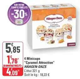 G20 4 minicups caramel attraction haagen-dazs offre