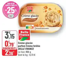 G20 Crème glacée parfum crème brûlée belle france offre