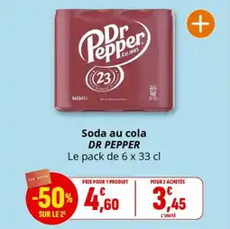 Coccinelle Express DR PEPPER Soda au cola offre