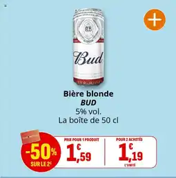 Coccinelle Express BUD Bière blonde offre
