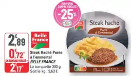 G20 Steak haché purée à l'emmental belle france offre