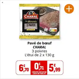 Coccinelle Express CHARAL Pavé de bœuf offre