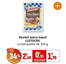 Coccinelle Express LUSTUCRU Ravioli extra bœuf offre