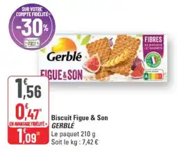 G20 Biscuit figue & son gerblé offre
