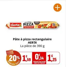 Coccinelle Express HERTA Pâte à pizza rectangulaire offre