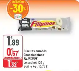 G20 Biscuits enrobés chocolat blanc filipinos offre