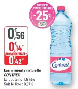 G20 Eau minérale naturelle contrex offre