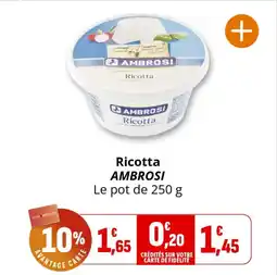 Coccinelle Express AMBROSI Ricotta offre