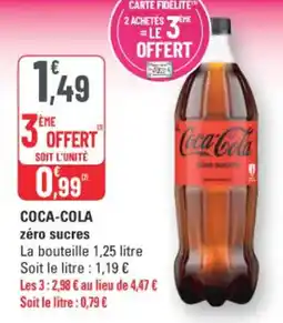 G20 Coca-cola zéro sucres offre