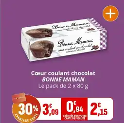 Coccinelle Express BONNE MAMAN Cœur coulant chocolat offre