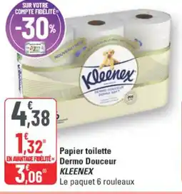 G20 Papier toilette dermo douceur kleenex offre