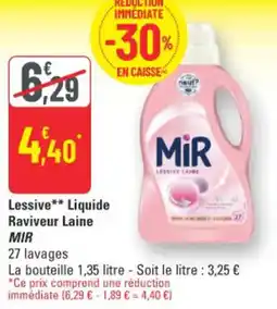 G20 Lessive liquide raviveur laine mir offre