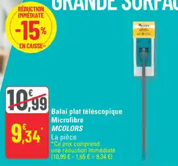 G20 Balai plat téléscopique microfibre mcolors offre