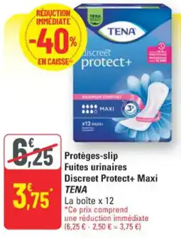 G20 Protèges-slip fuites urinaires discreet protect+ maxi tena offre
