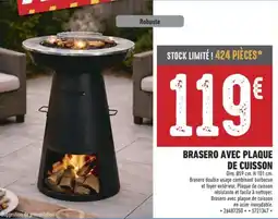 Brico Cash Brasero avec plaque de cuisson offre