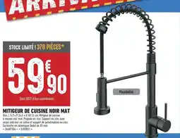 Brico Cash Mitigeur de cuisine noir mat offre