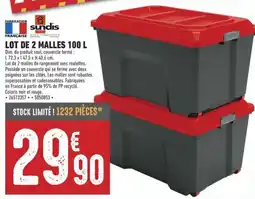 Brico Cash Lot de 2 malles offre