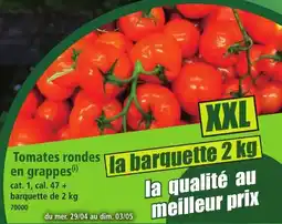 Norma Tomates rondes en grappes offre