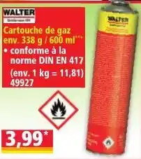 Norma Walter cartouche de gaz offre